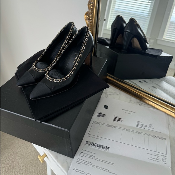 Chanel Chain Heels 36.5 - Picture 2 of 16